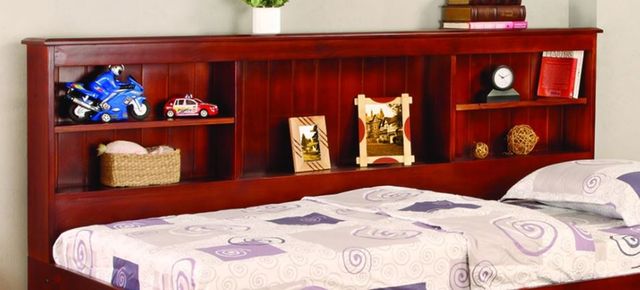 Donco Trading Company Youth Merlot Twin Bookcase Daybed-1