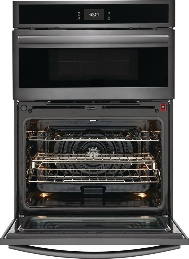 Frigidaire Gallery® 30" Smudge-Proof® Black Stainless Steel Oven/Microwave Combo Electric Wall Oven 12