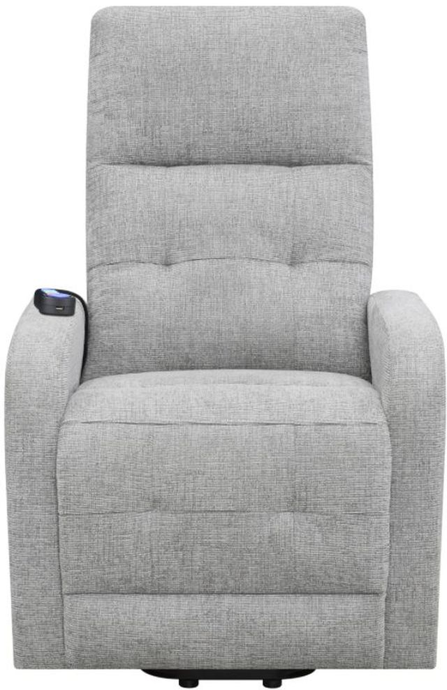 Coaster® Grey Tufted Upholstered Power Lift Recliner 27
