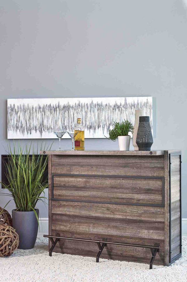 Coaster® Aged Oak 5-Shelf Bar Unit 2