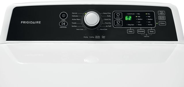 Frigidaire® 6.7 Cu. Ft. Classic White Free Standing Electric Dryer 6