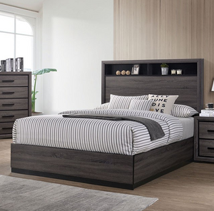 Furniture of America® Conwy Gray Queen Panel Bed