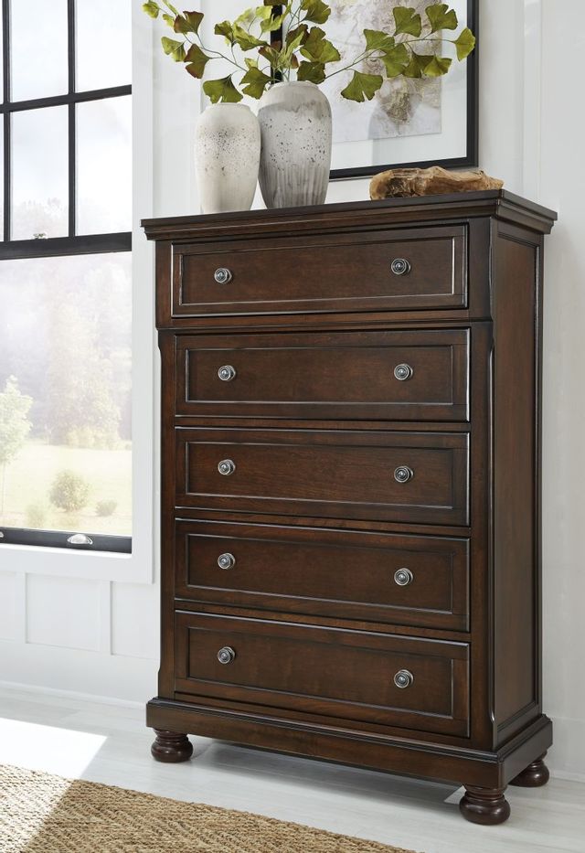Millennium® by Ashley® Porter Rustic Brown Chest of Drawers 4