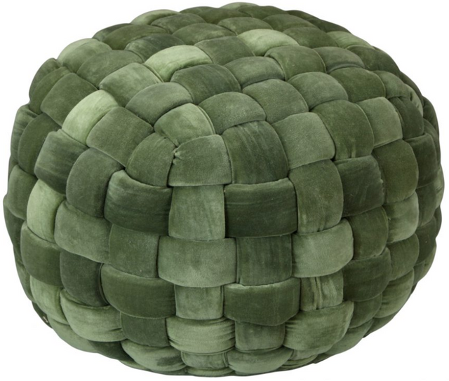 Moe's Home Collection Jazzy Chartreuse Pouf 1
