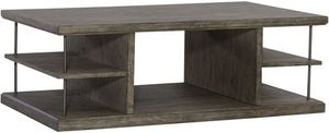 Liberty City Scape Burnished Beige Cocktail Table