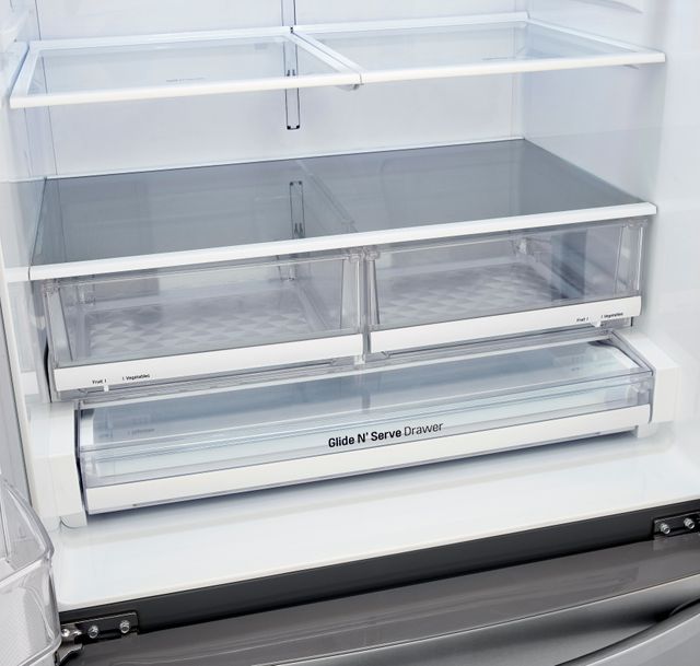 LG 22.8 Cu. Ft. PrintProof™ Stainless Steel Counter Depth French Door Refrigerator 3