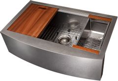 ZLINE Moritz 33" Farmhouse Single Bowl DuraSnow® Stainless Steel Kitchen Sink