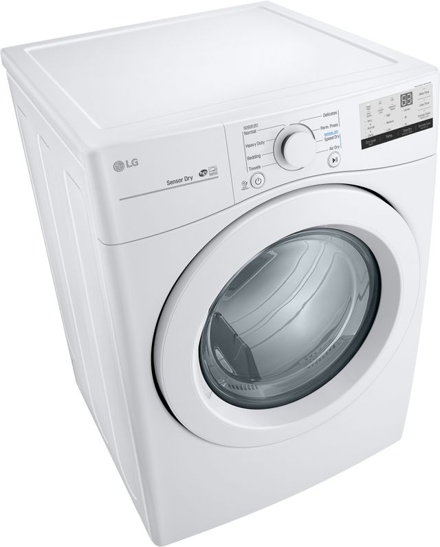 LG White Front Load Laundry Pair 23