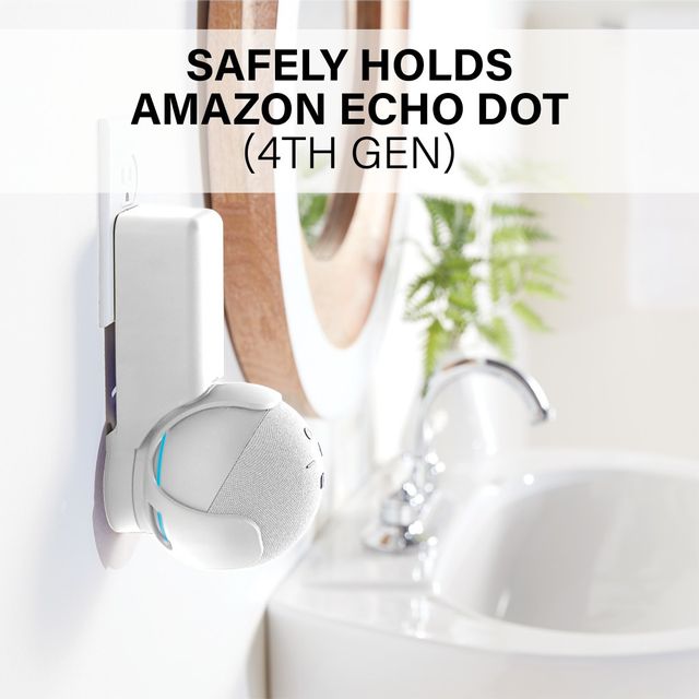 Sanus® White Amazon Echo Dot (4th Gen) Outlet Hanger 1