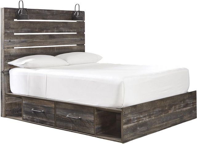 Signature Design by Ashley® Drystan Brown Queen 2-Drawers Panel Storage Bed-0