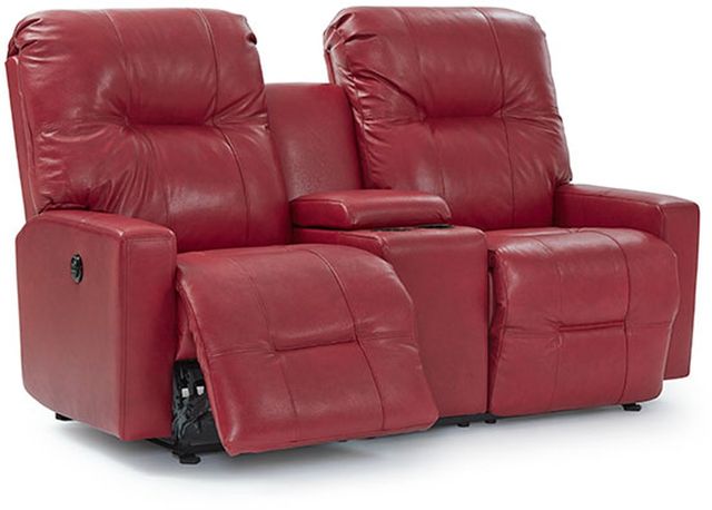 Best® Home Furnishings Kenley Reclining Space Saver® Loveseat with Console