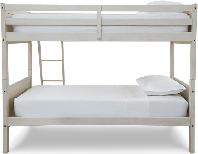 Signature Design by Ashley® Robbinsdale Antique White Twin/Twin Bunk Bed with Ladder 2
