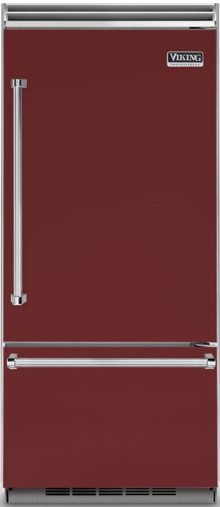 Viking® 5 Series 20.4 Cu. Ft. Reduction Red Professional Built In Right Hinge Bottom Freezer Refrigerator