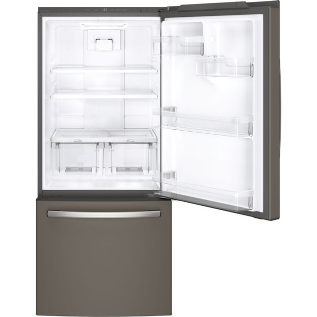 GE® 20.9 Cu. Ft. Slate Bottom Freezer Refrigerator 1