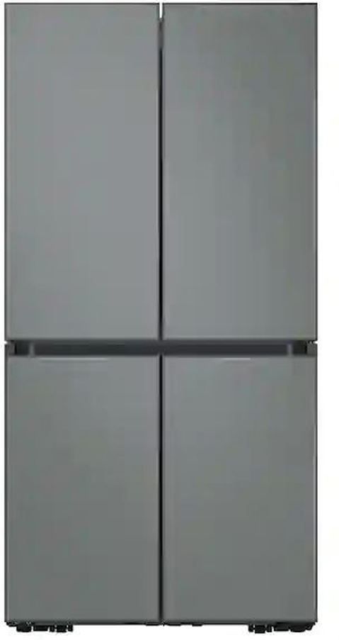 Samsung Bespoke 23.0 Cu. Ft. Matte Black Steel Smart Counter Depth 4-Door Flex™ French Door Refrigerator with WiFi and Customizable Panel Colors 30