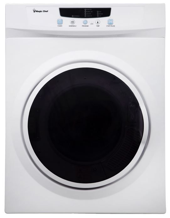 Magic Chef® 3.5 Cu. Ft. White Compact Electric Dryer-0