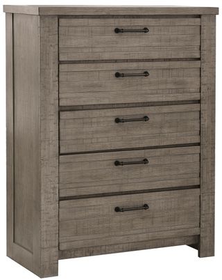 Samuel Lawrence Furniture Ruff Hewn Gray Brown Bedroom Chest Of Drawers