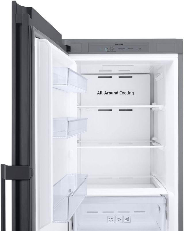 Samsung Bespoke 11.4 Cu. Ft. Navy Glass Flex Column Refrigerator with Customizable Colors and Flexible Design 4