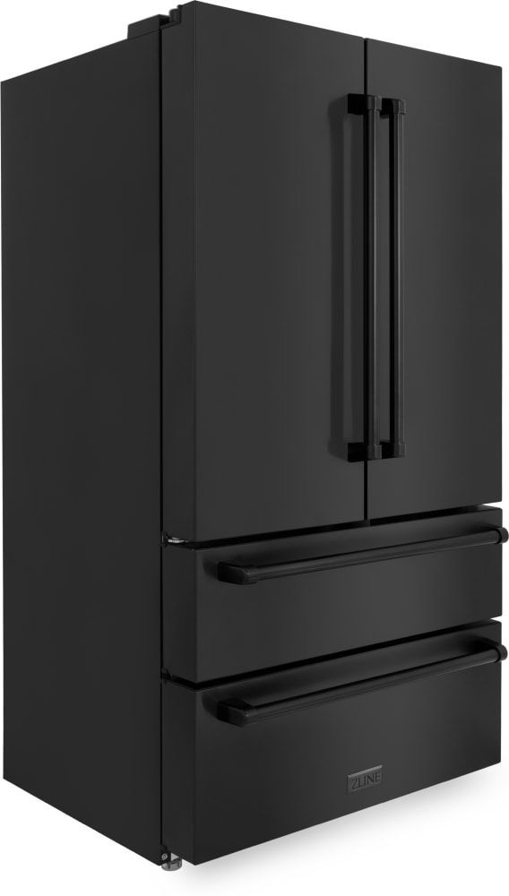 ZLINE 22.5 Cu. Ft. Fingerprint Resistant Black Stainless Steel Counter Depth French Door Refrigerator 2