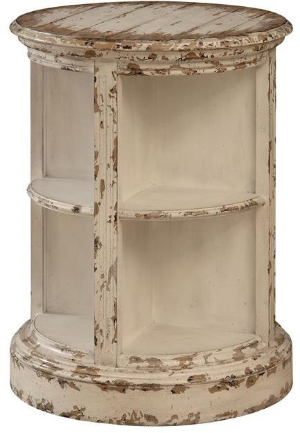Coast2Coast Home™ Slipper Aged Cream Round Pedestal Table 0