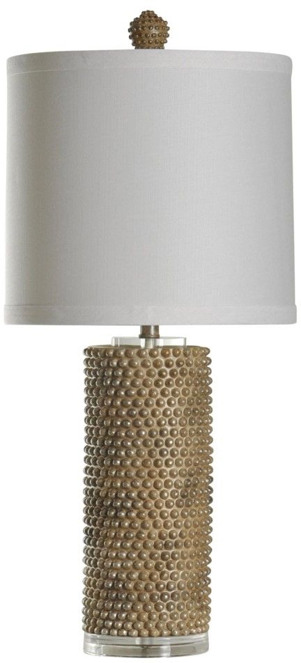 StyleCraft Beaded Ceramic Table Lamp