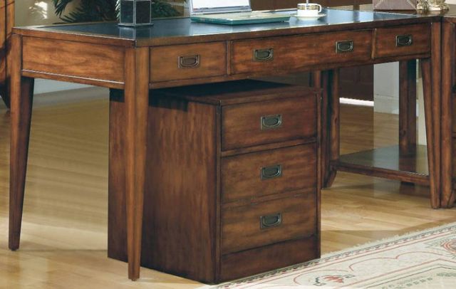 Hooker® Furniture Danforth Rich Medium Brown Executive Leg Desk-0
