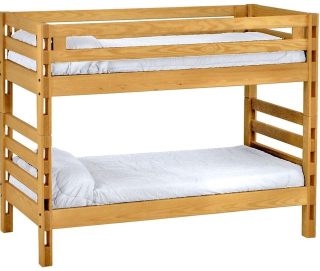 Crate Designs™ Furniture Classic Twin/Twin Ladder End Bunk Bed