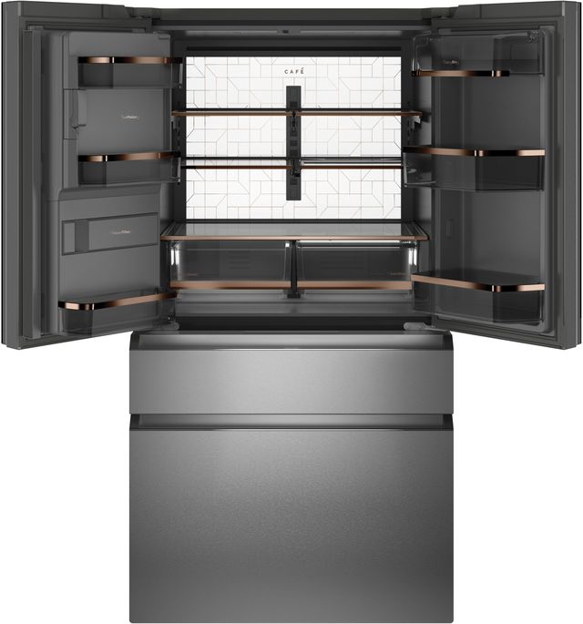 Café™ 27.6 Cu. Ft. Platinum 4-Door French Door Refrigerator-CVE28DM5NS5-1