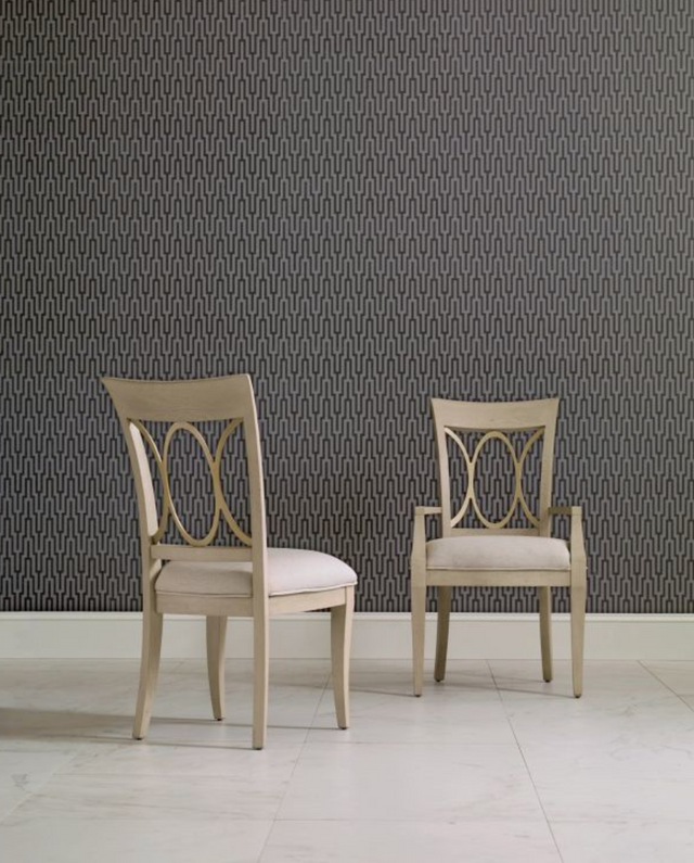 American Drew® Lenox Chalon Cream Arm Dining Chair-3