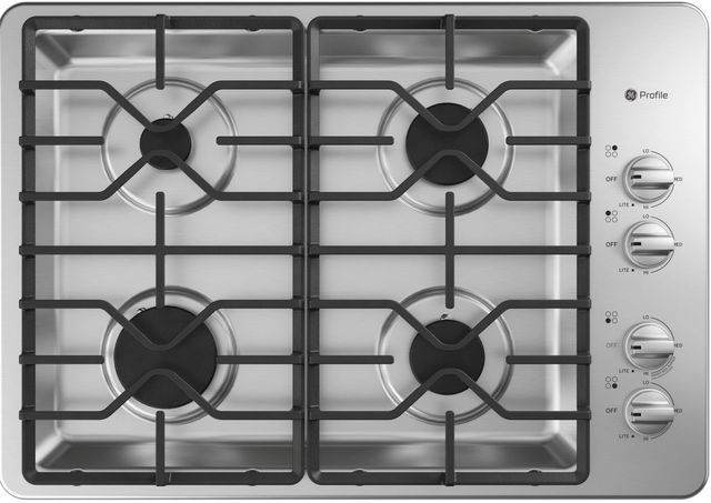 GE Profile™ 30" Stainless Steel Gas Cooktop
