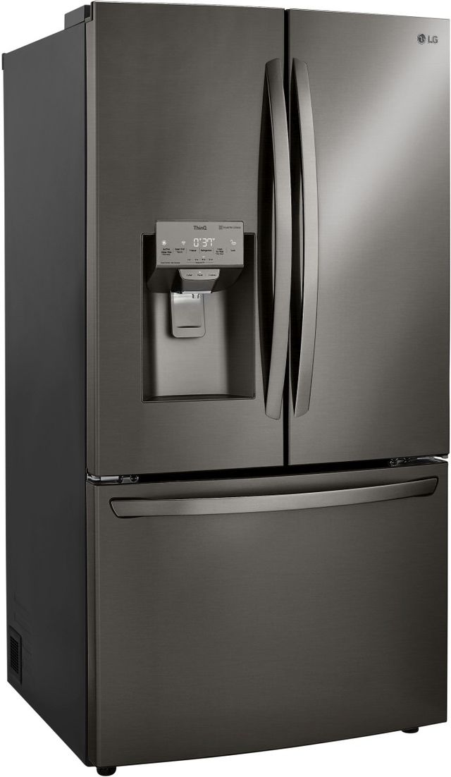 LG 23.5 Cu. Ft. PrintProof™ Black Stainless Steel Counter Depth French Door Refrigerator-LRFXC2416D-1