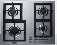 Summit® 24" Stainless Steel Natural Gas Cooktop