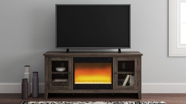 Signature Design by Ashley® Arlenbry Gray 60" TV Stand with Electric Fireplace Insert-1