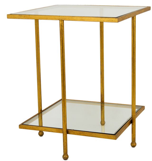 Zeugma Imports® Gold Side Table-1