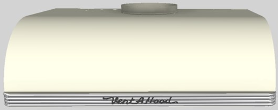 Vent-A-Hood® 30"  Retro Style Under Cabinet Range Hood-Biscuit