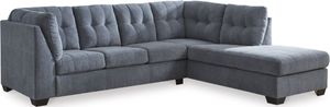 Signature Design by Ashley® Marelton 2-Piece Denim Left-Arm Facing Sleeper Sectional with Chaise