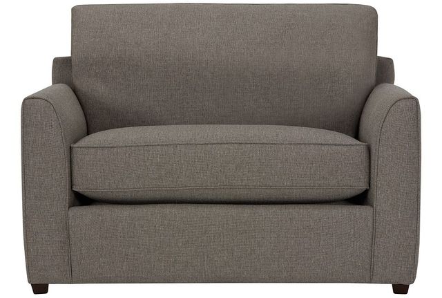 Kevin Charles Fine Upholstery® Asheville Hailey Brown Twin Sleeper Sofa-1