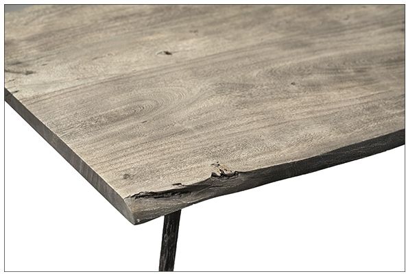 Dovetail Furniture Velez Sandblast Grey/Distressed Black Coffee Table-3