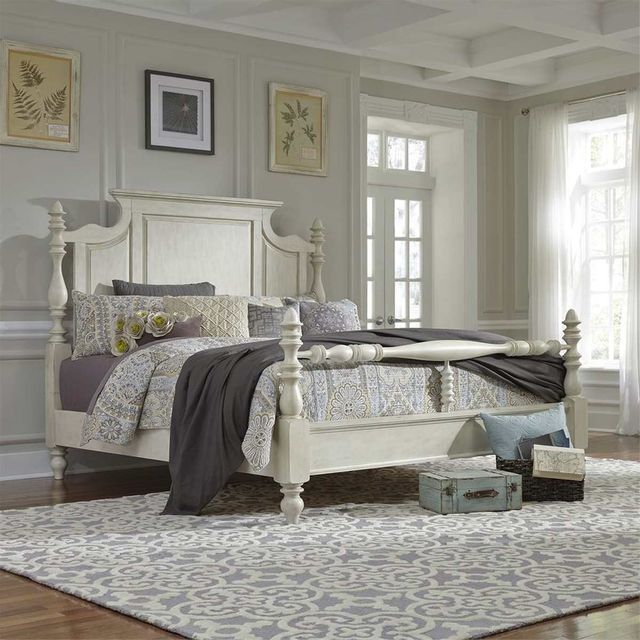 Liberty Furniture High Country 4 Piece Antique White Bedroom Set 2