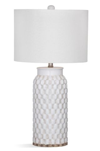 Bassett Mirror® Seiser Cream Crackle Table Lamp