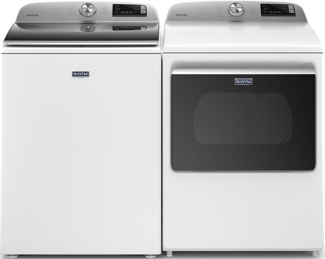 Maytag® 7.4 Cu. Ft. White Front Load Electric Dryer 9