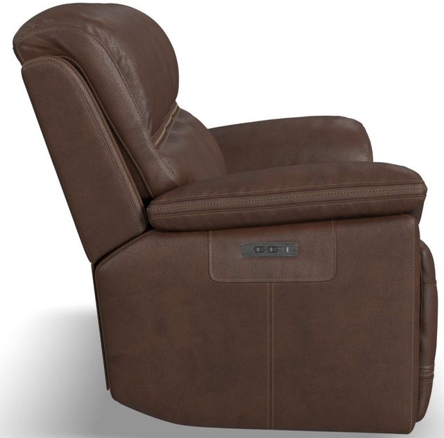 Flexsteel® Jackson Whiskey Power Reclining Sofa with Power Headrests-3