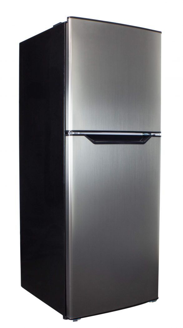 Danby® 7.0 Cu. Ft. Black/Stainless Look Top Freezer Refrigerator 1