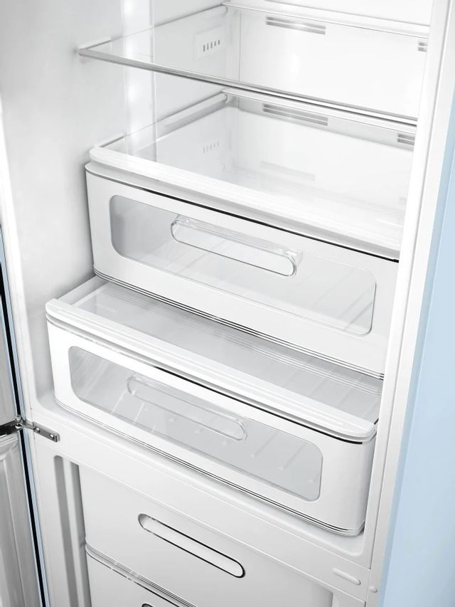 Smeg 50's Retro Style Aesthetic 11.7 Cu. Ft. Pastel Blue Bottom Freezer Refrigerator 4