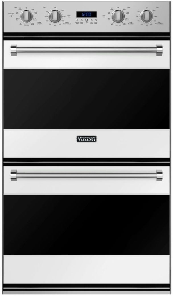 Viking® 3 Series 30" Frost White Double Electric Wall Oven