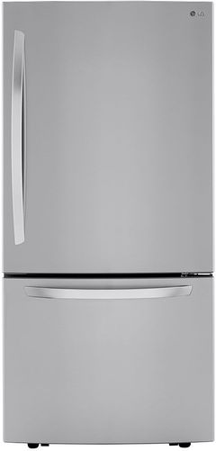 Réfrigérateur à congélateur inférieur de 33 po LG® de 25.5 pi³ - Acier inoxydable résistant aux traces de doigts