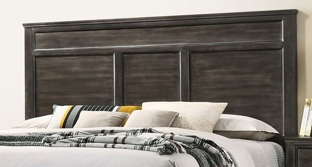 New Classic® Furniture Andover Nutmeg Eastern King Panel Bed 1