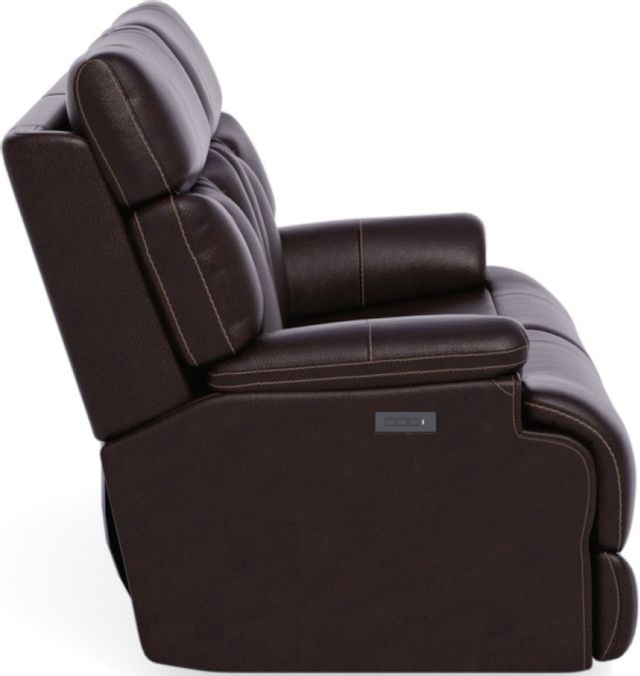 Flexsteel® Clive Brown Power Reclining Loveseat with Power Headrests and Lumbar 2