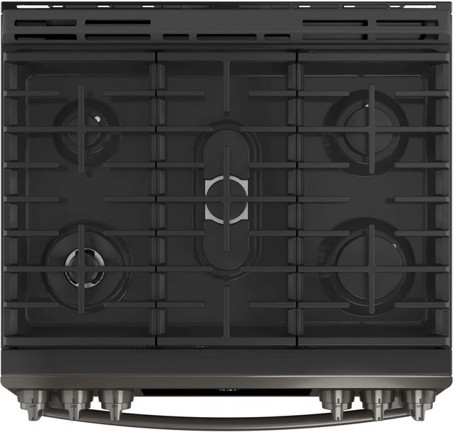 GE Profile™ 30" Black Stainless Steel Slide-In Front Control Gas Range 3
