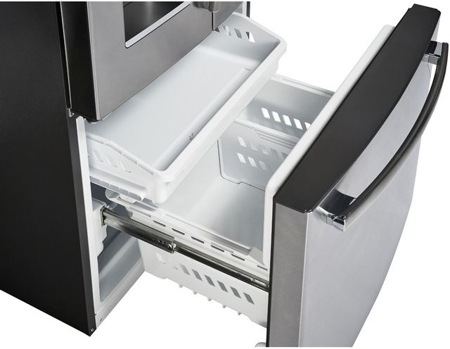 Réfrigérateur à portes françaises à profondeur de comptoir de 33 po GE Profile™ de 17,5 pi³ - Acier inoxydable 19